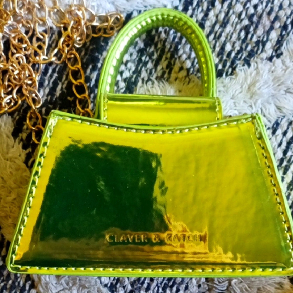 Claver&Katch Neon Green Mini Bag.